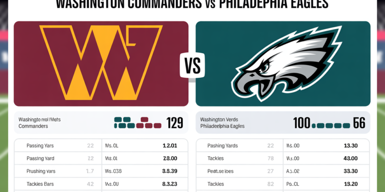 Washington Commanders vs Philadelphia Eagles Match Player Stats