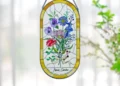 Stained Glass Birth Flowers