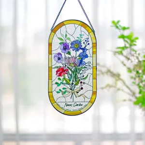 Stained Glass Birth Flowers
