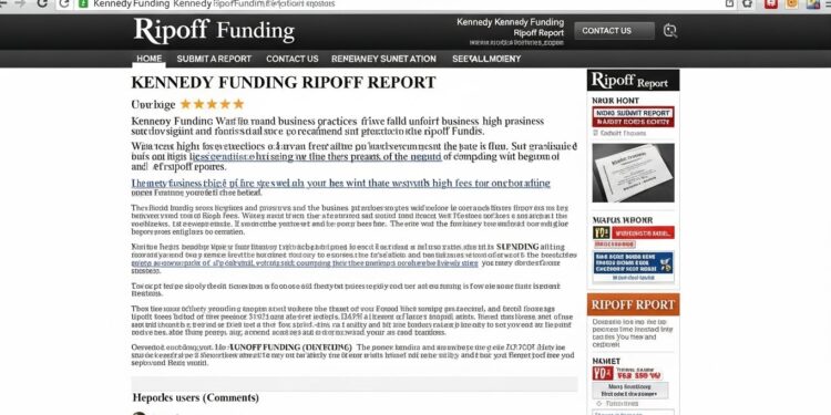 Kennedy Funding Ripoff Report