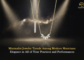 Minimalist diamond jewelry showcased in a premium Golden Bird Jewels design