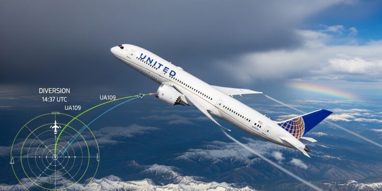united flight ua109 diversion