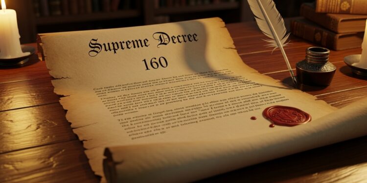 decreto supremo 160