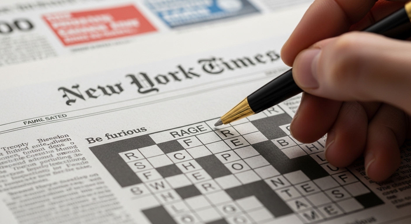 be furious nyt crossword