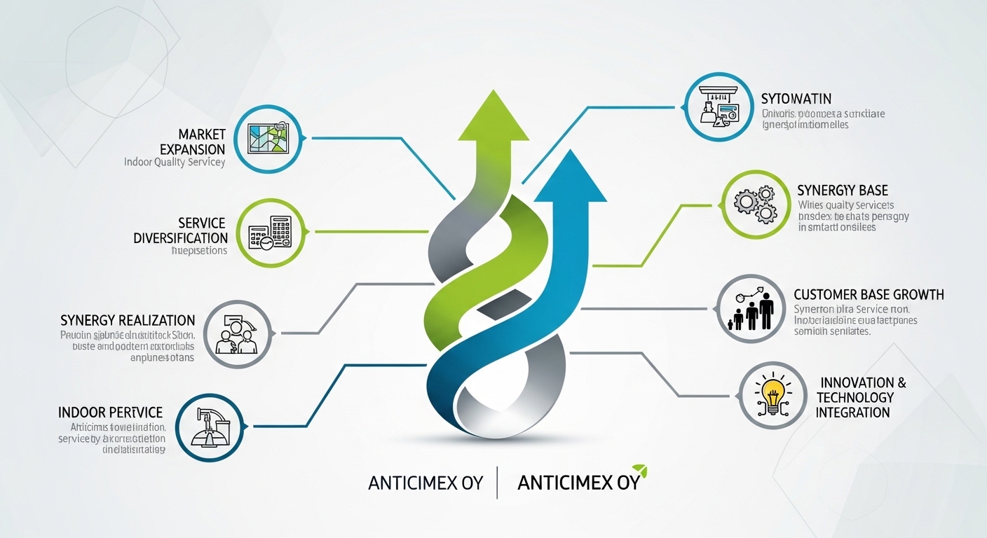 Anticimex Oy / Indoor Quality Service Oy yritysostostrategia